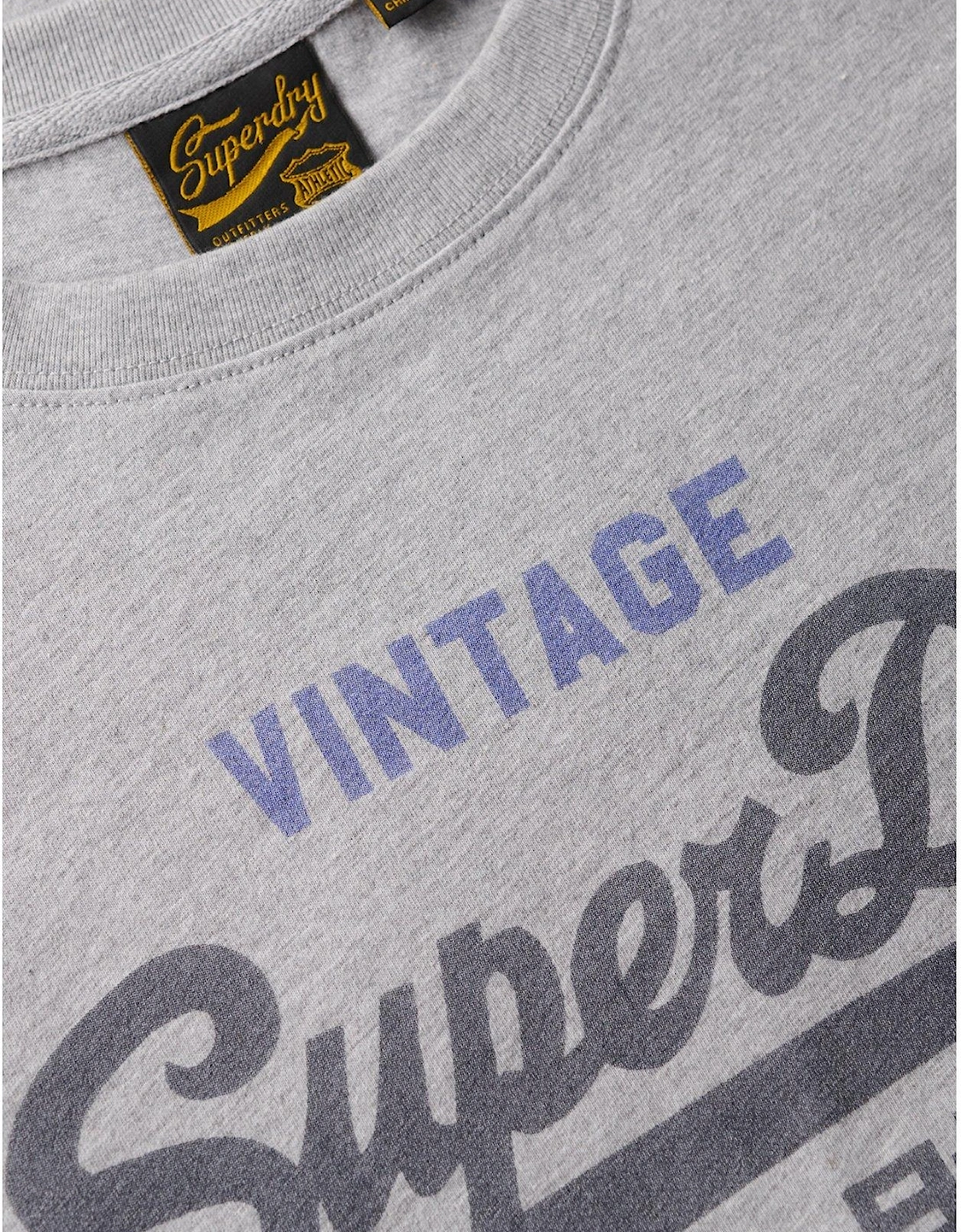 Vintage Logo Heritage Relaxed T-Shirt-Grey
