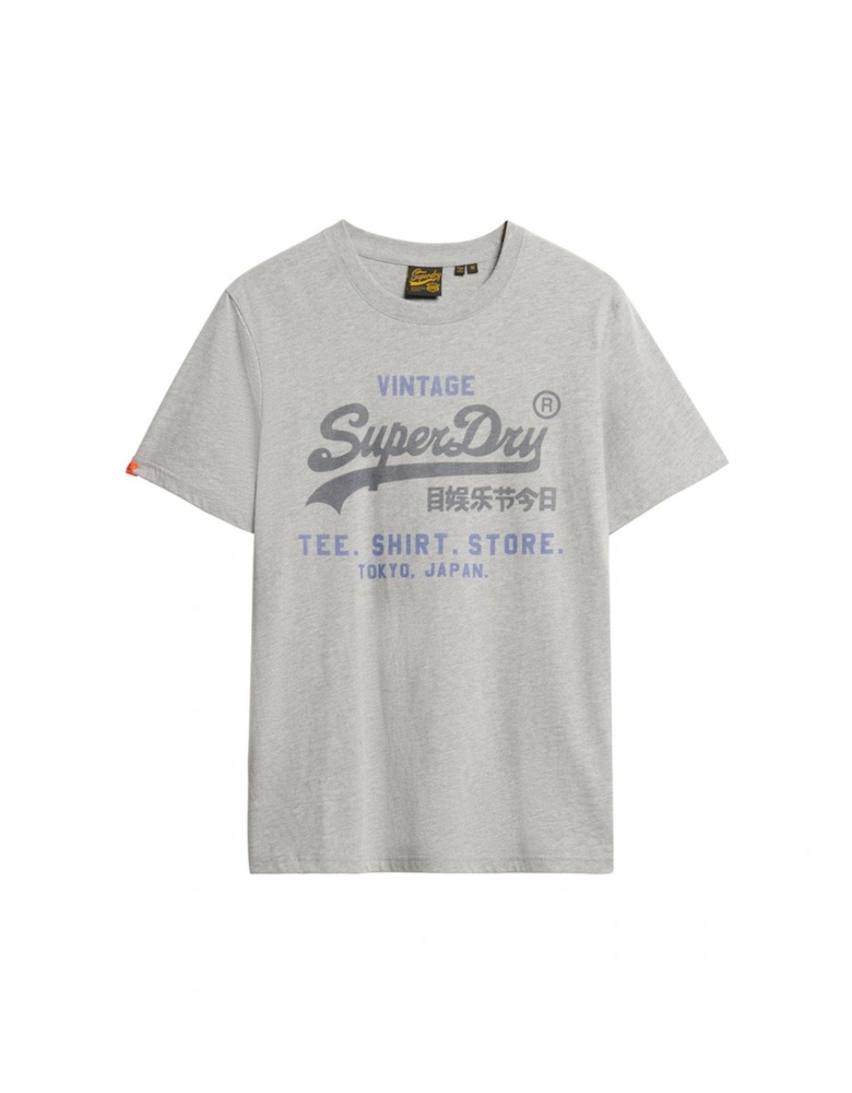Vintage Logo Heritage Relaxed T-Shirt-Grey