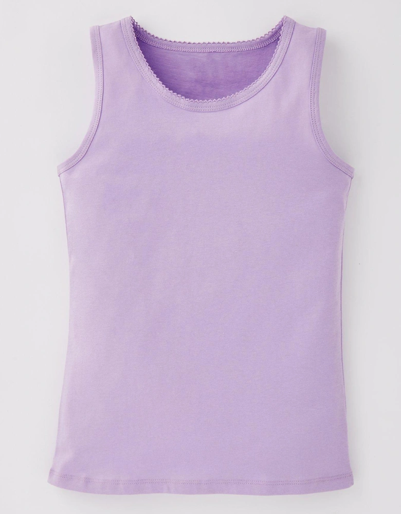 Girls 3 Pack Vests - Multi