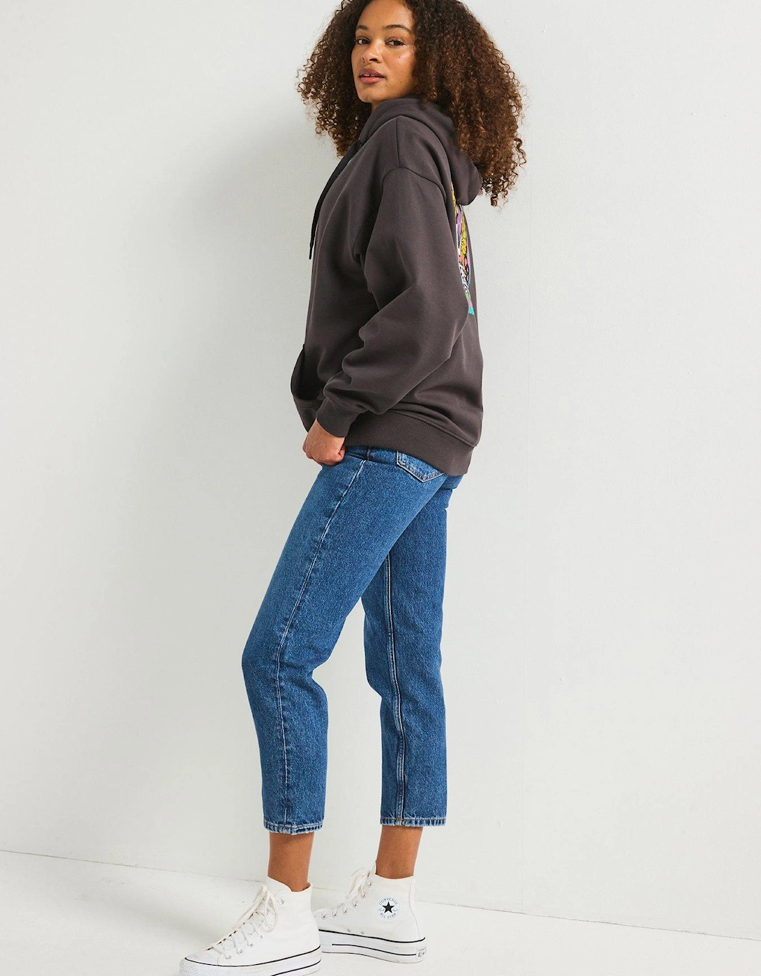 Women's Ethereal Oversized Pullover Hoodie - Black