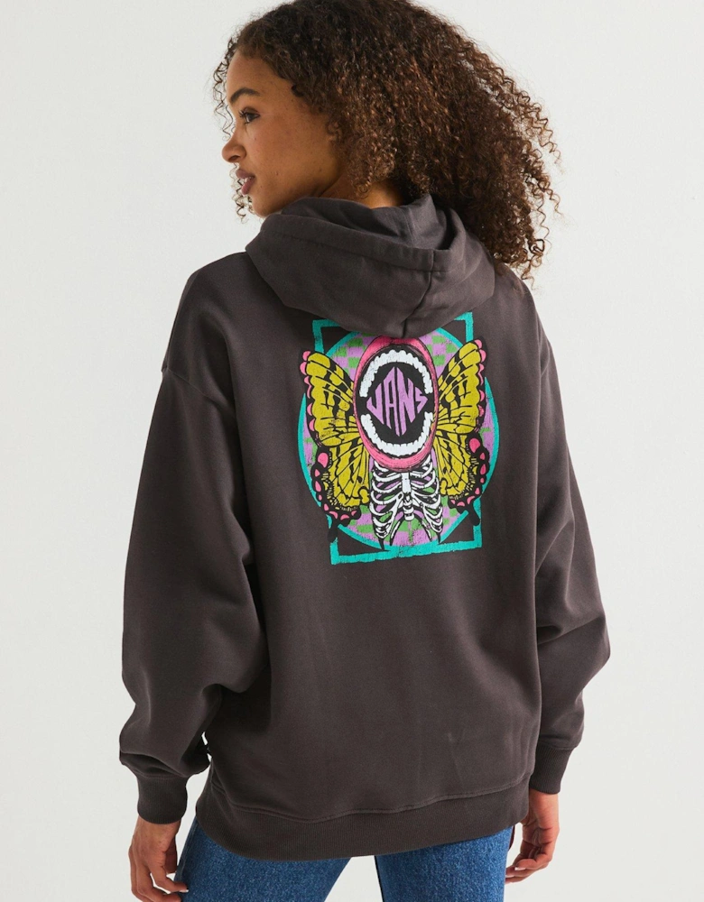 Women's Ethereal Oversized Pullover Hoodie - Black