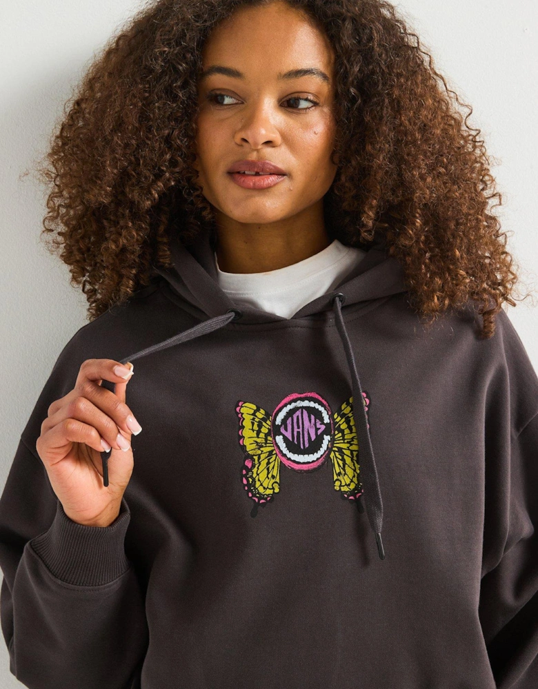 Women's Ethereal Oversized Pullover Hoodie - Black