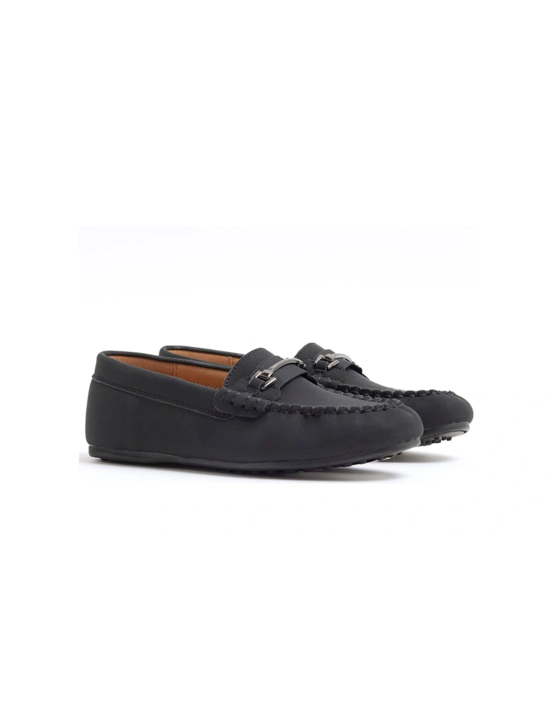 Boys Snaffle Loafers - Black