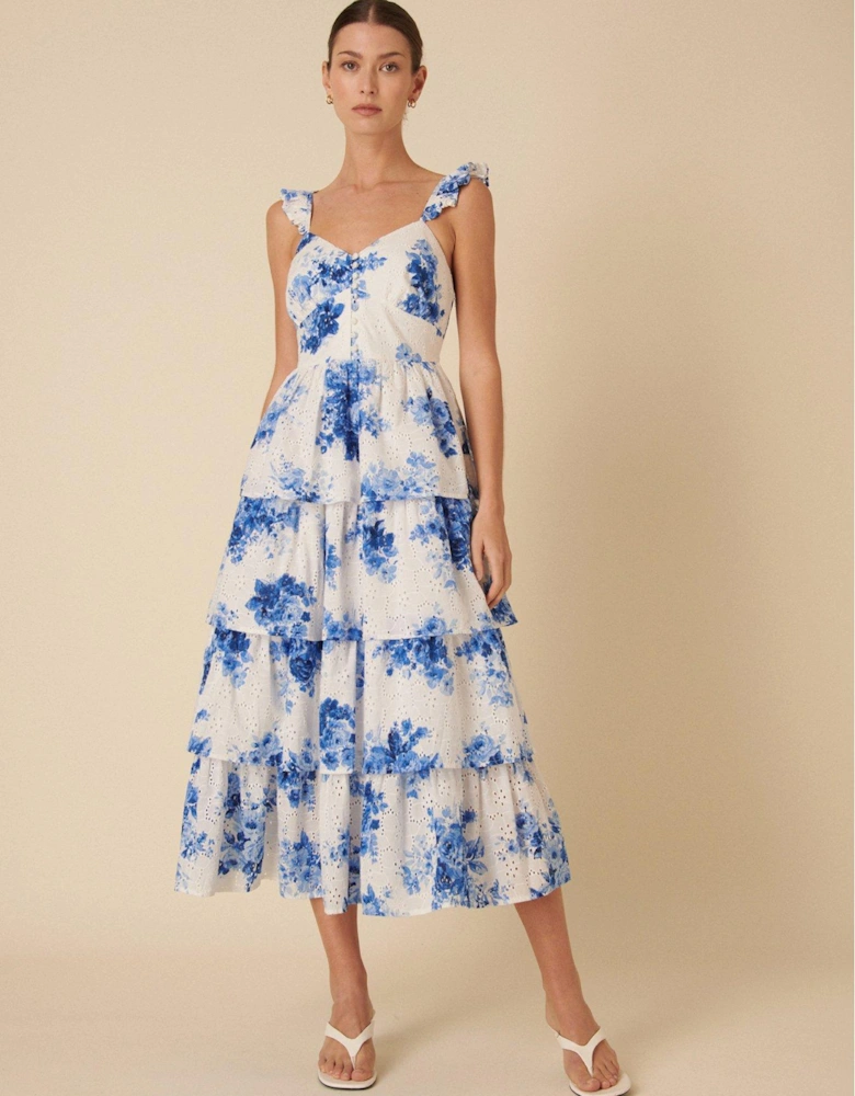 Rhys Floral Midi Dress - Multi
