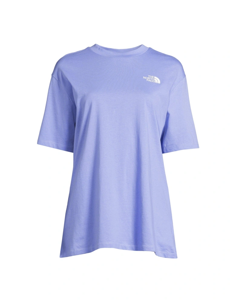 Women's Short Sleeve Essential Oversized Tee - Medium Blue