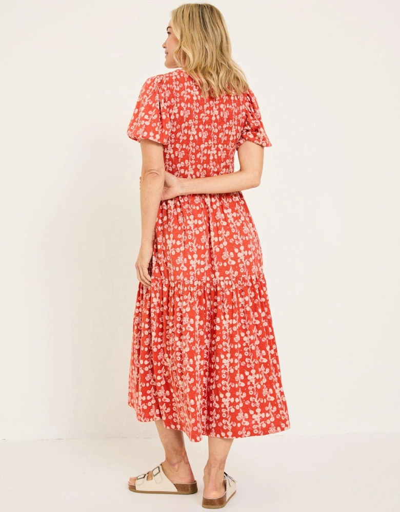 Danielle Midi Dress - Orange