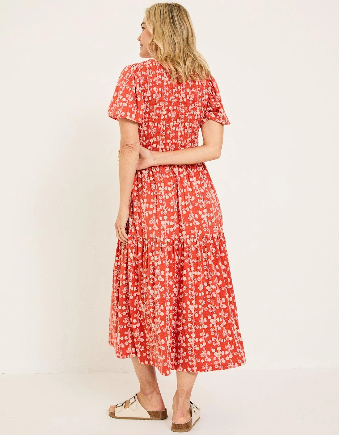 Danielle Midi Dress - Orange