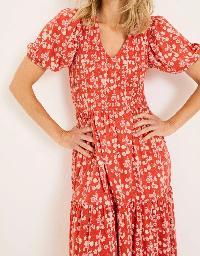 Danielle Midi Dress - Orange