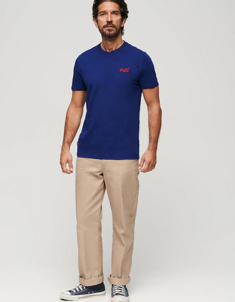 Essential Logo Embroidered T-Shirt - Dark Blue