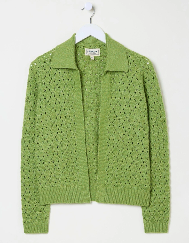 Lilah Collared Cardigan - Green