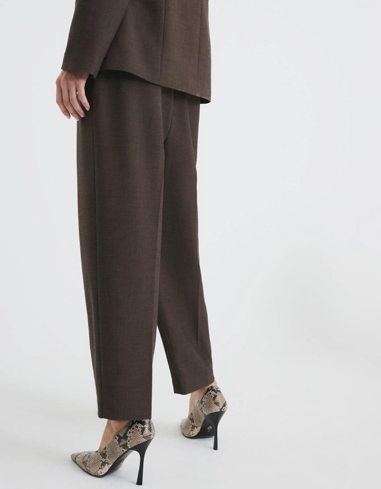 Straight Leg Trouser - Brown