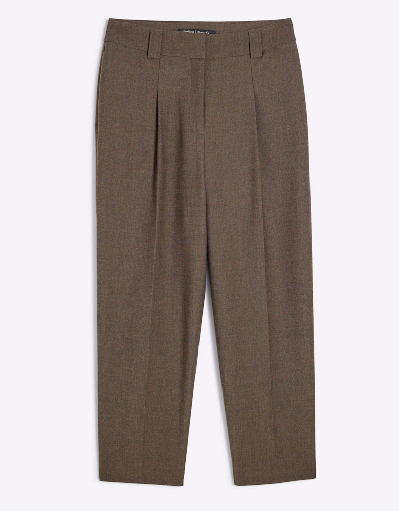 Straight Leg Trouser - Brown