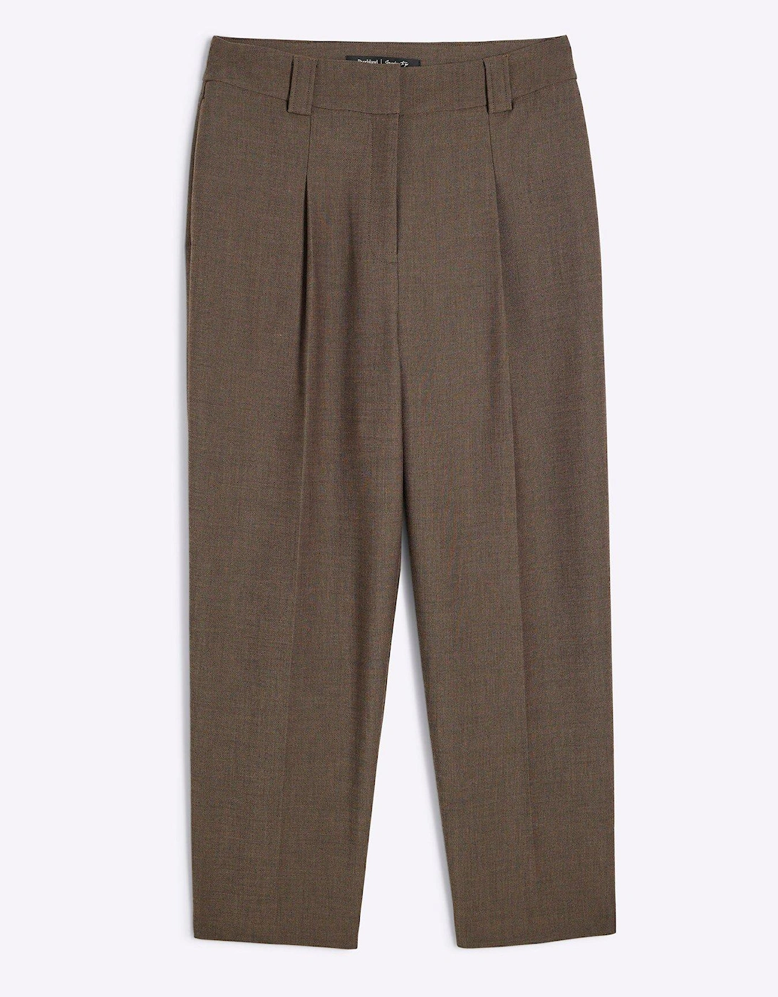 Straight Leg Trouser - Brown