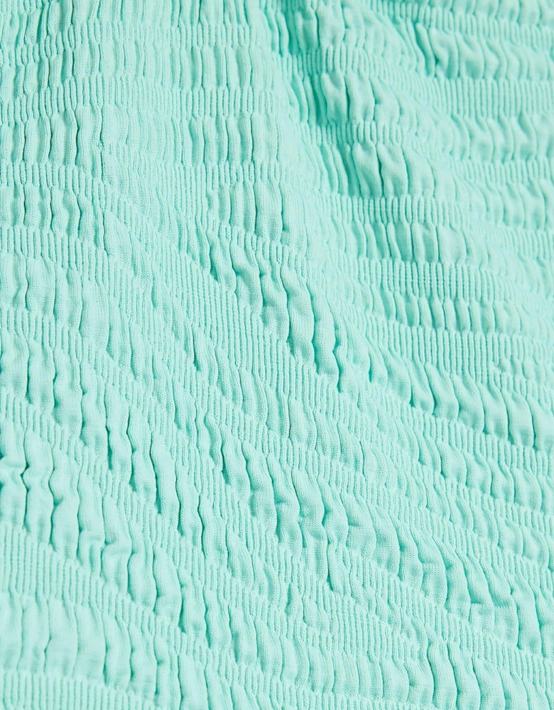 Animal Texture Swimsuit - Aqua