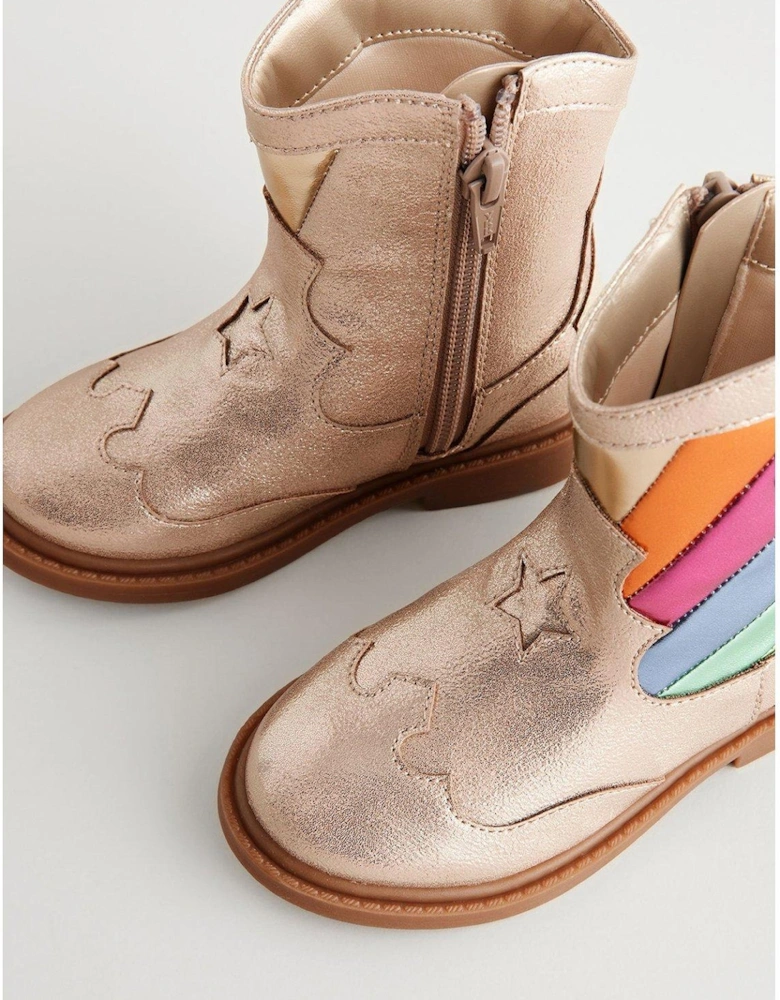 Younger Kids Boots - Gold