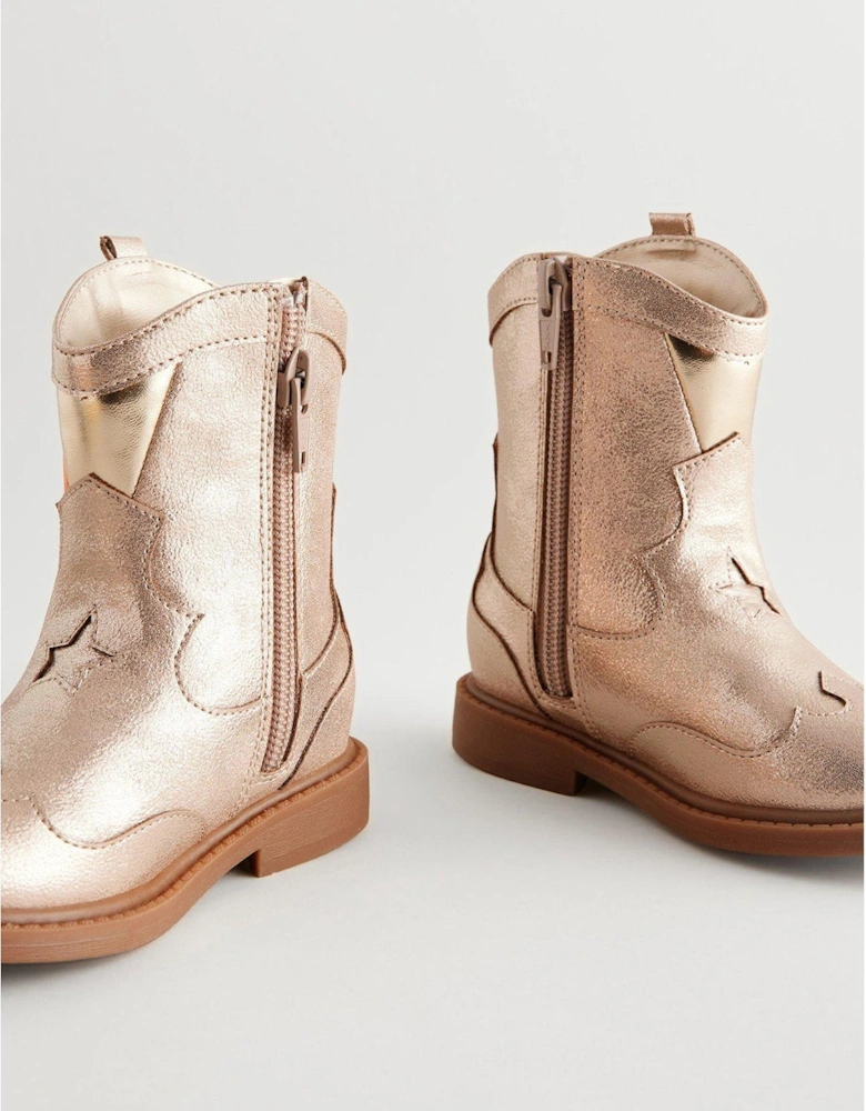 Younger Kids Boots - Gold