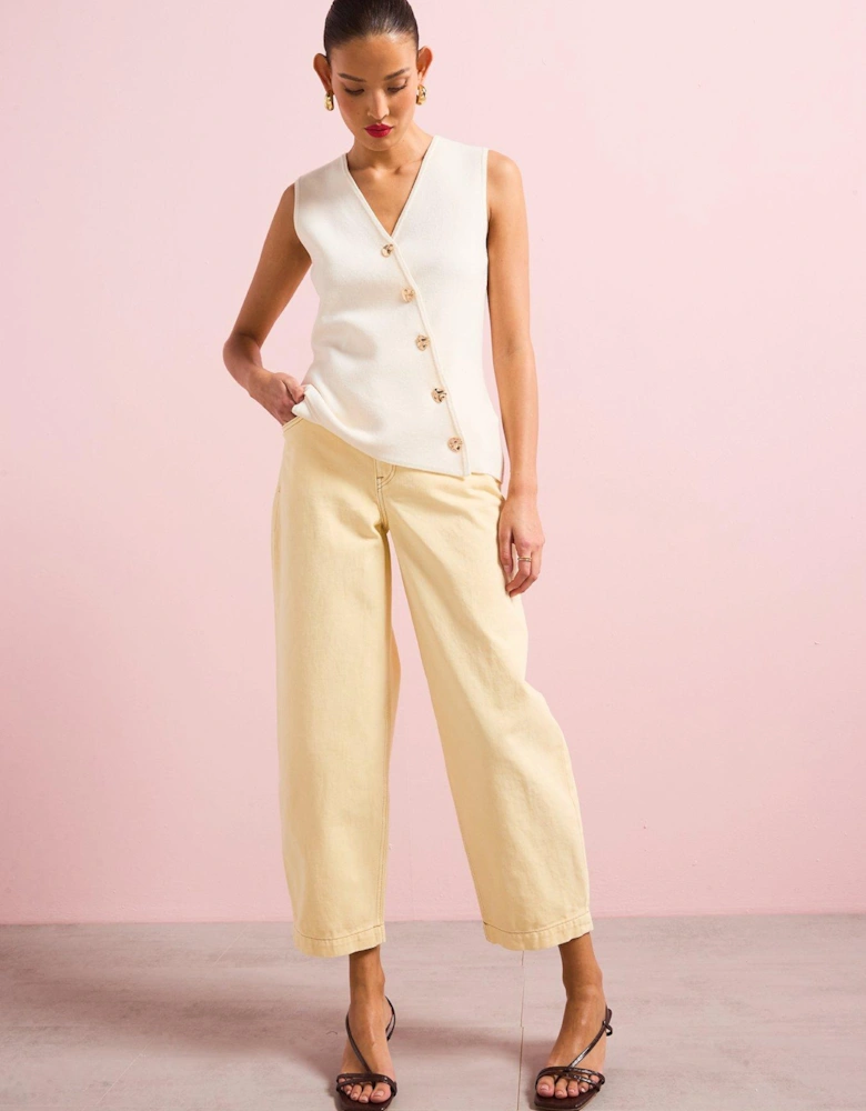 Barrel Jeans - Yellow