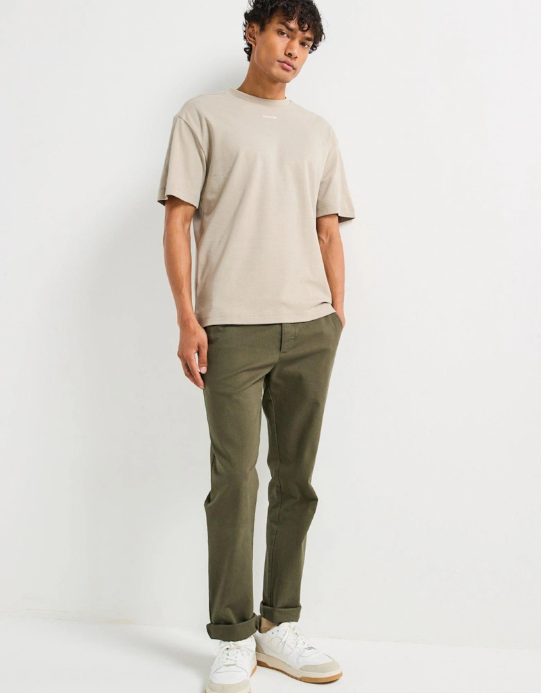 Nano Centre Logo Interlock T-Shirt - Light Khaki
