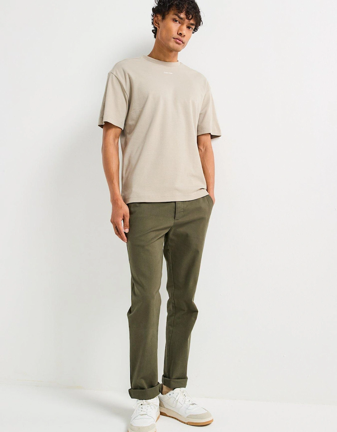 Nano Centre Logo Interlock T-Shirt - Light Khaki