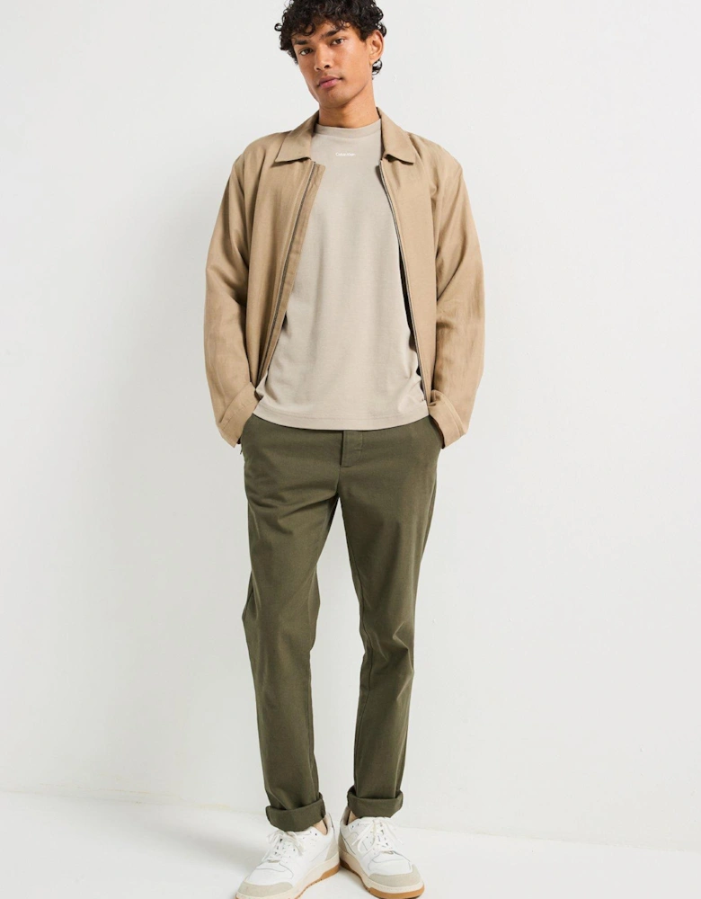 Nano Centre Logo Interlock T-Shirt - Light Khaki