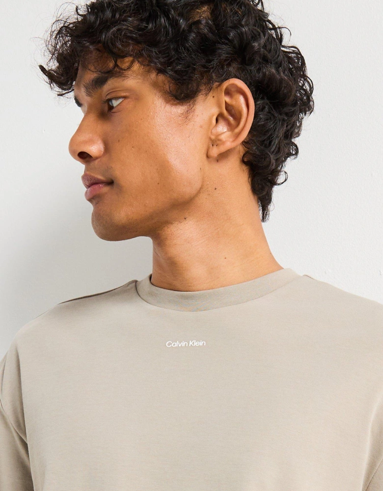 Nano Centre Logo Interlock T-Shirt - Light Khaki