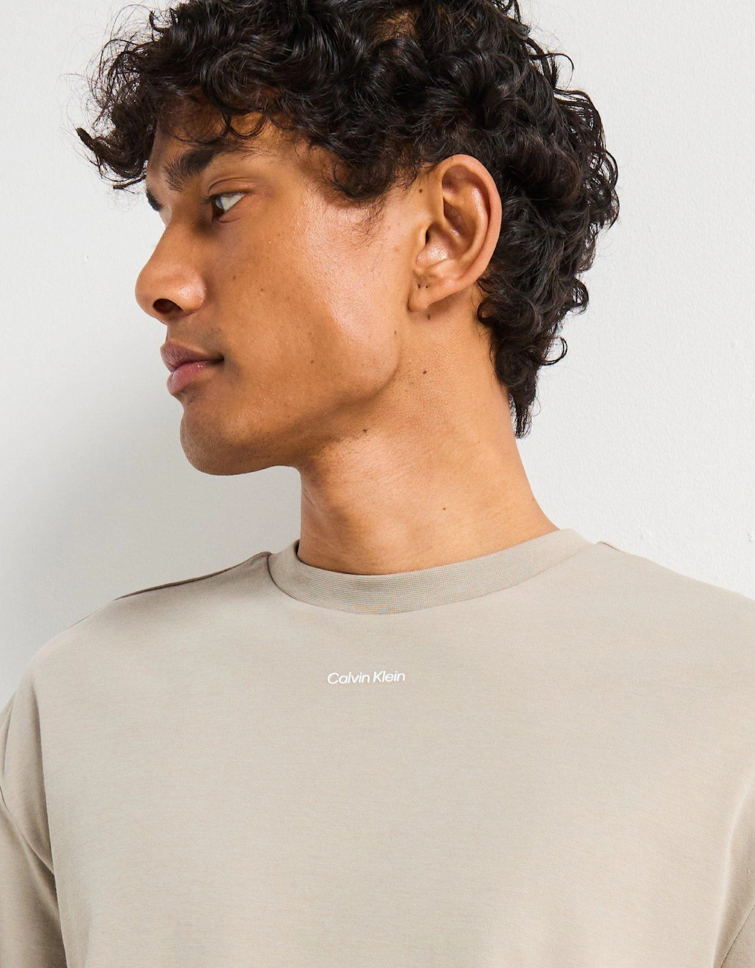 Nano Centre Logo Interlock T-Shirt - Light Khaki