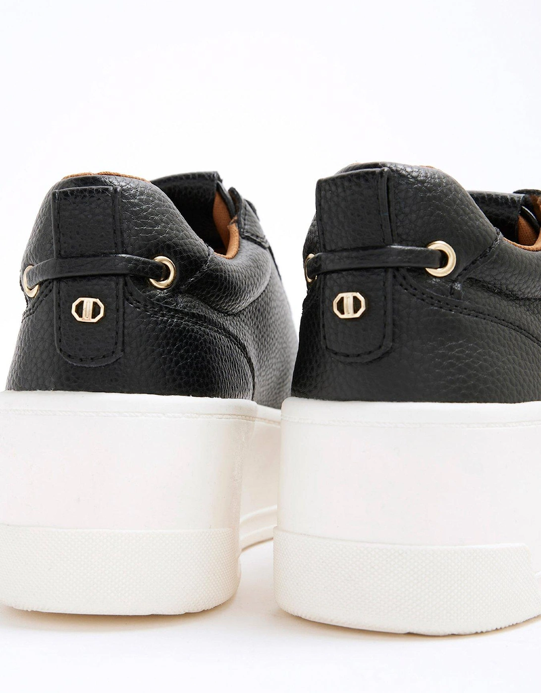 Heatseal Lace Up Trainer - Black