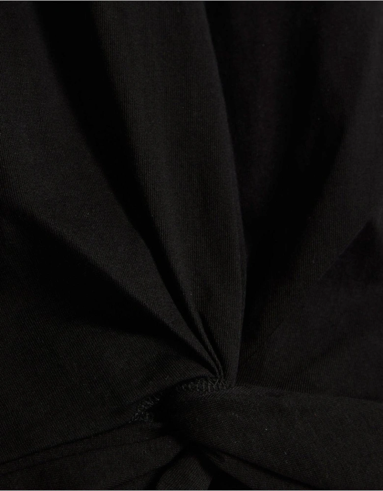 Twist Front Tee - Black