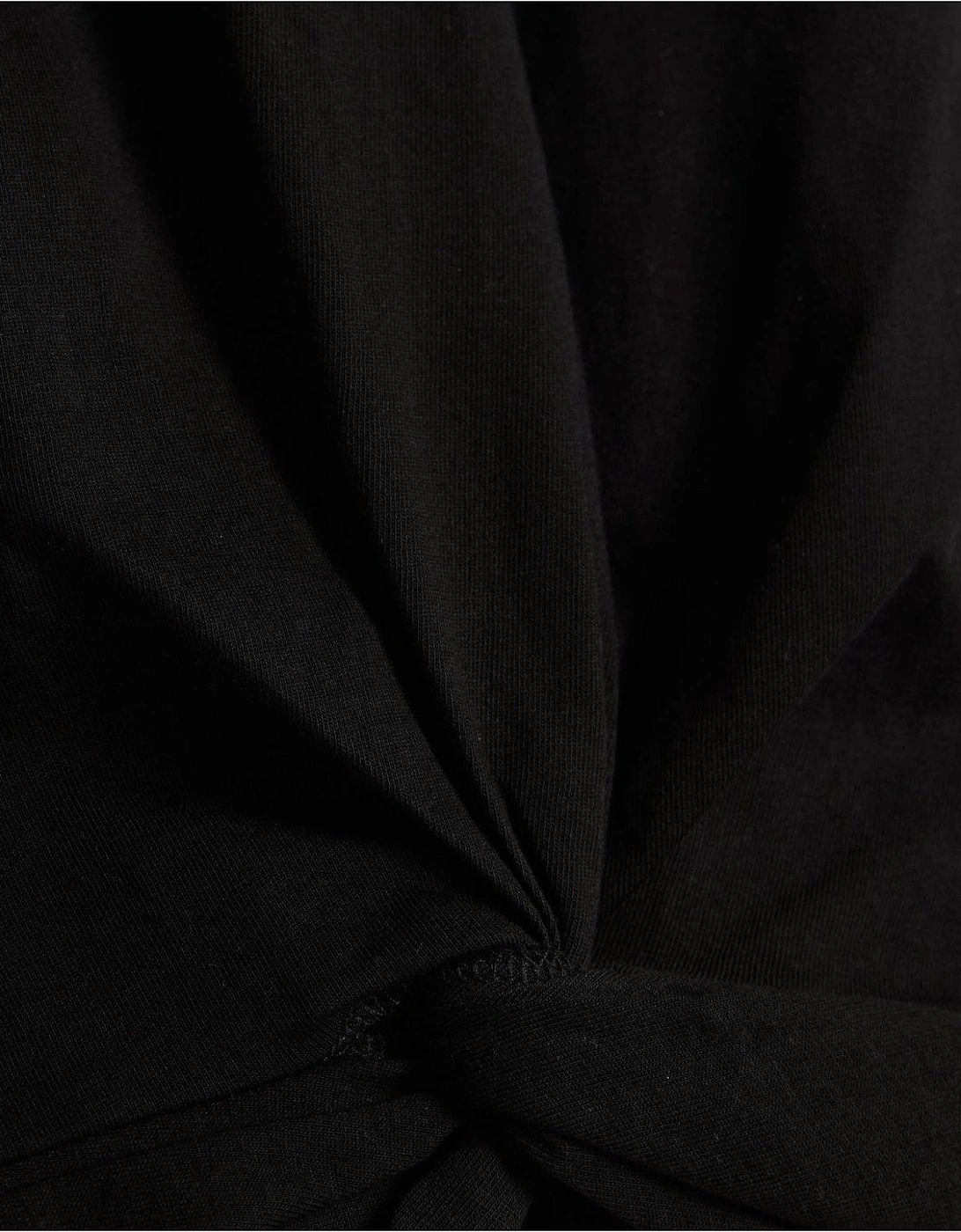 Twist Front Tee - Black