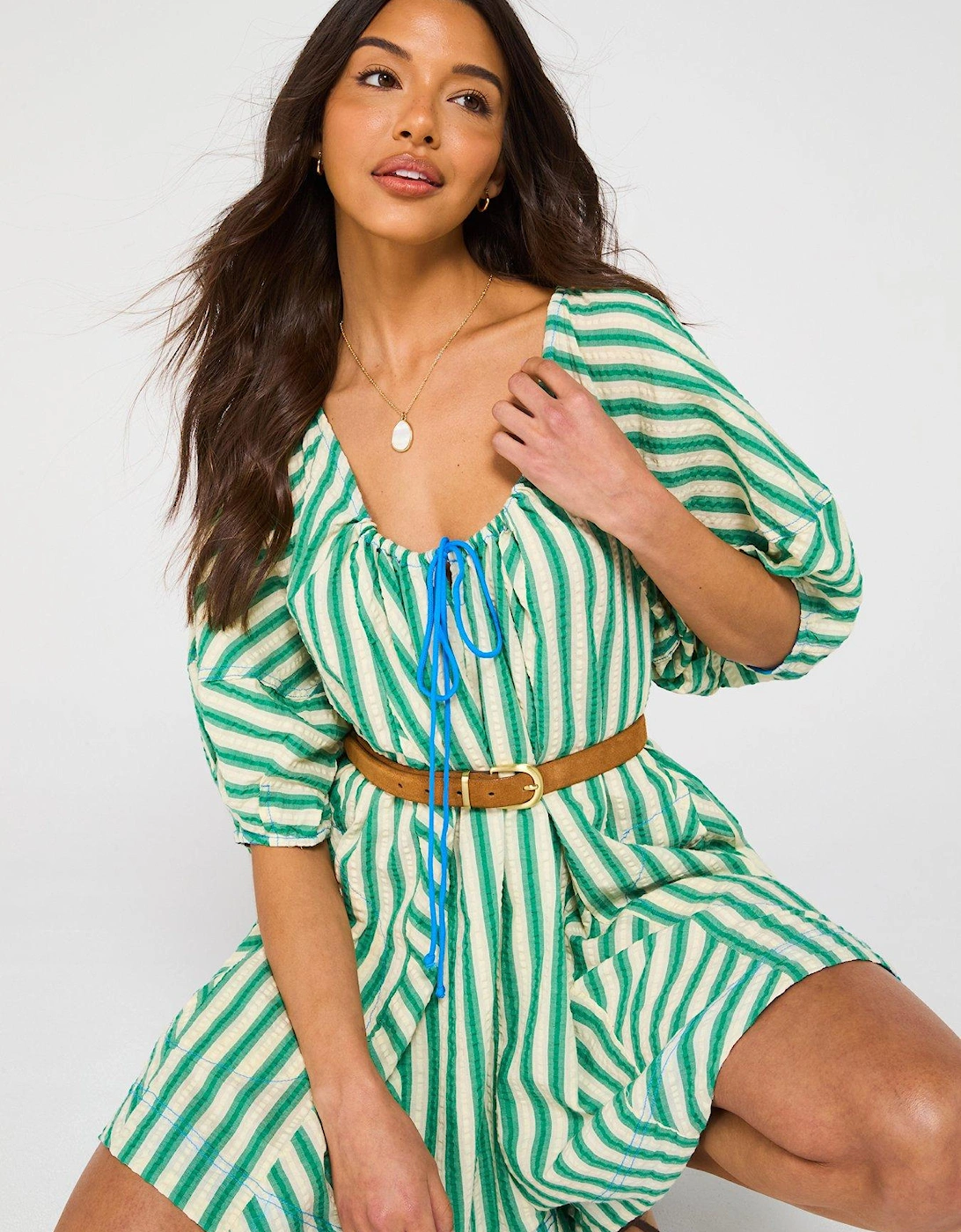 Bop Around Playsuit - Green