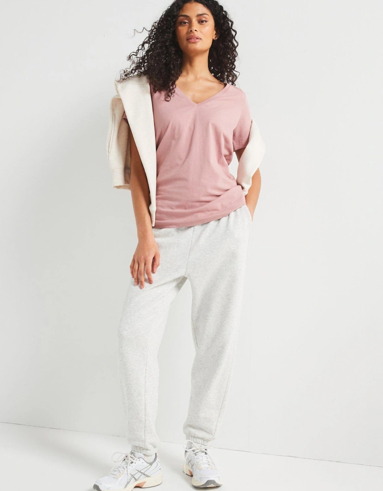 The Essential V Neck T-Shirt - Pink