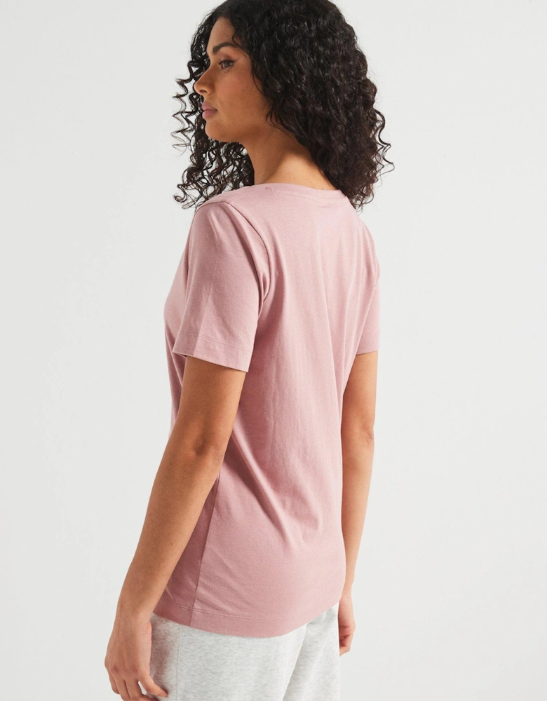 The Essential V Neck T-Shirt - Pink
