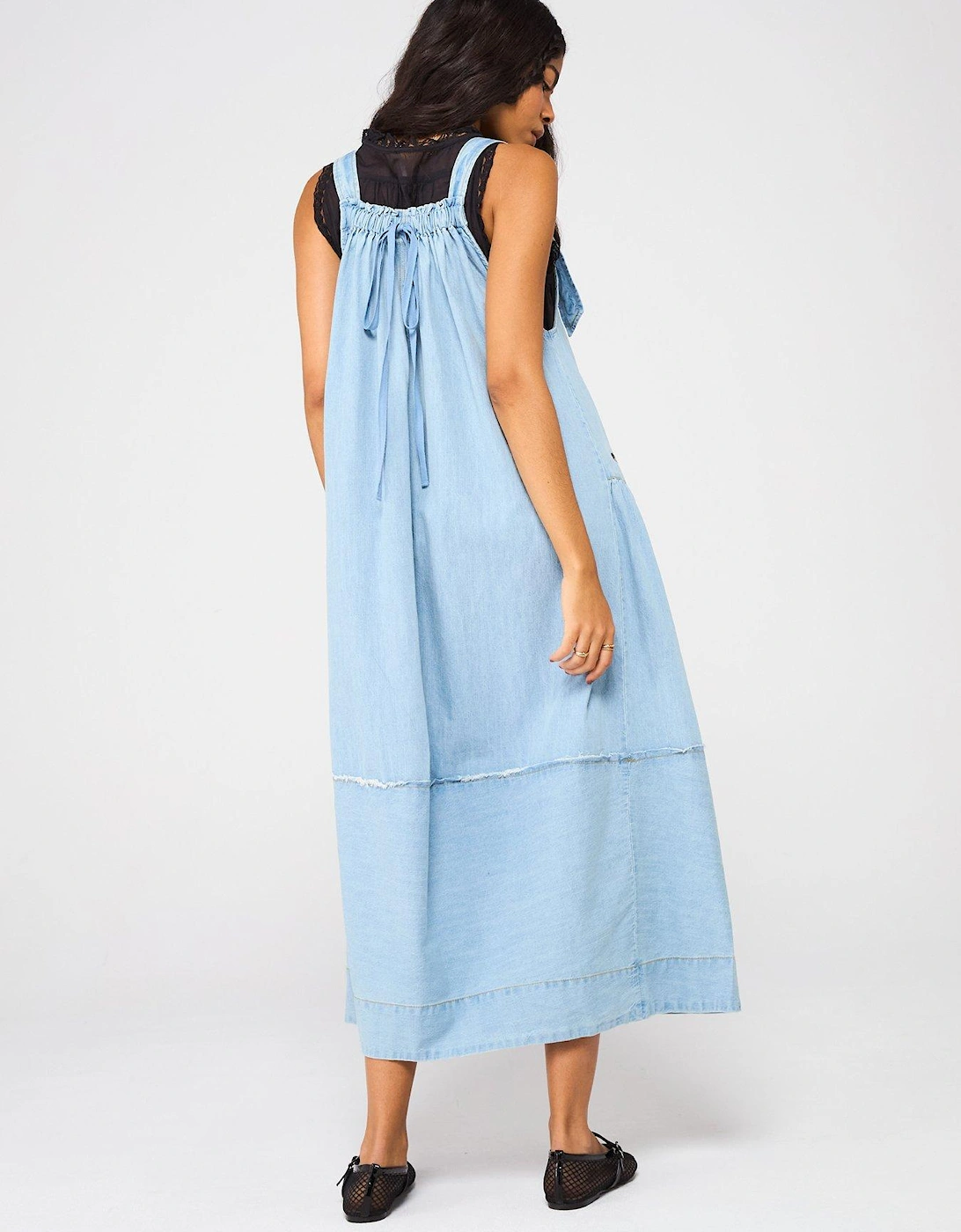 Machu Midi Dress - Light Blue
