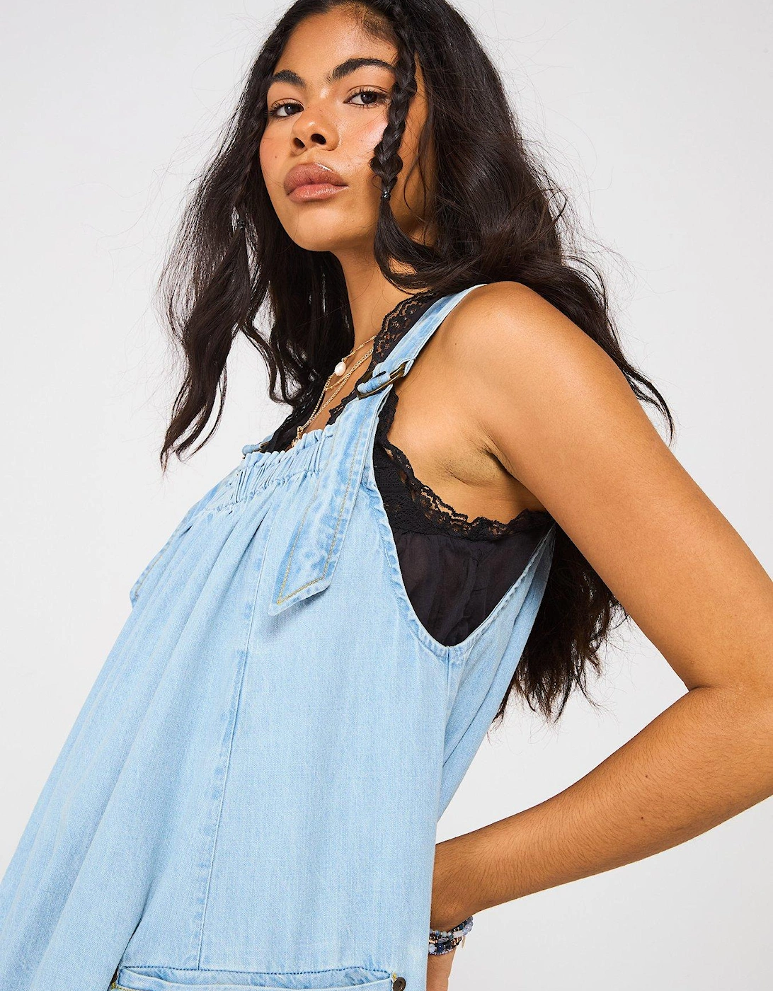 Machu Midi Dress - Light Blue