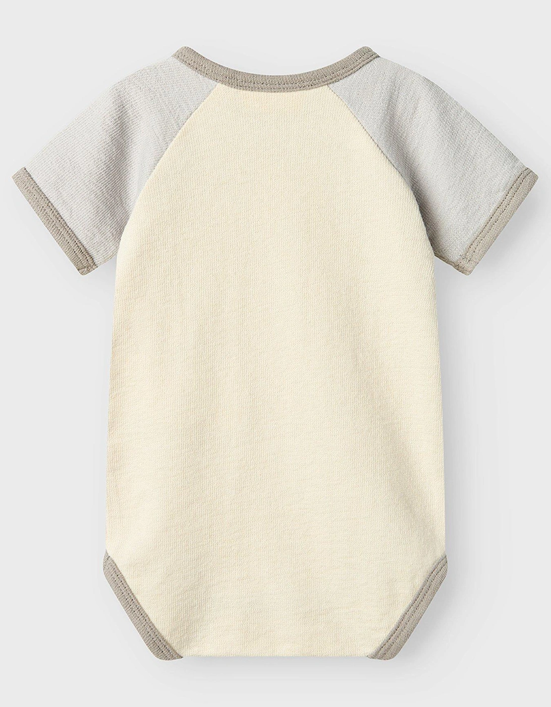 Baby Boys Contrast Short Sleeve Bodysuit - Turtledove Vapor Blue