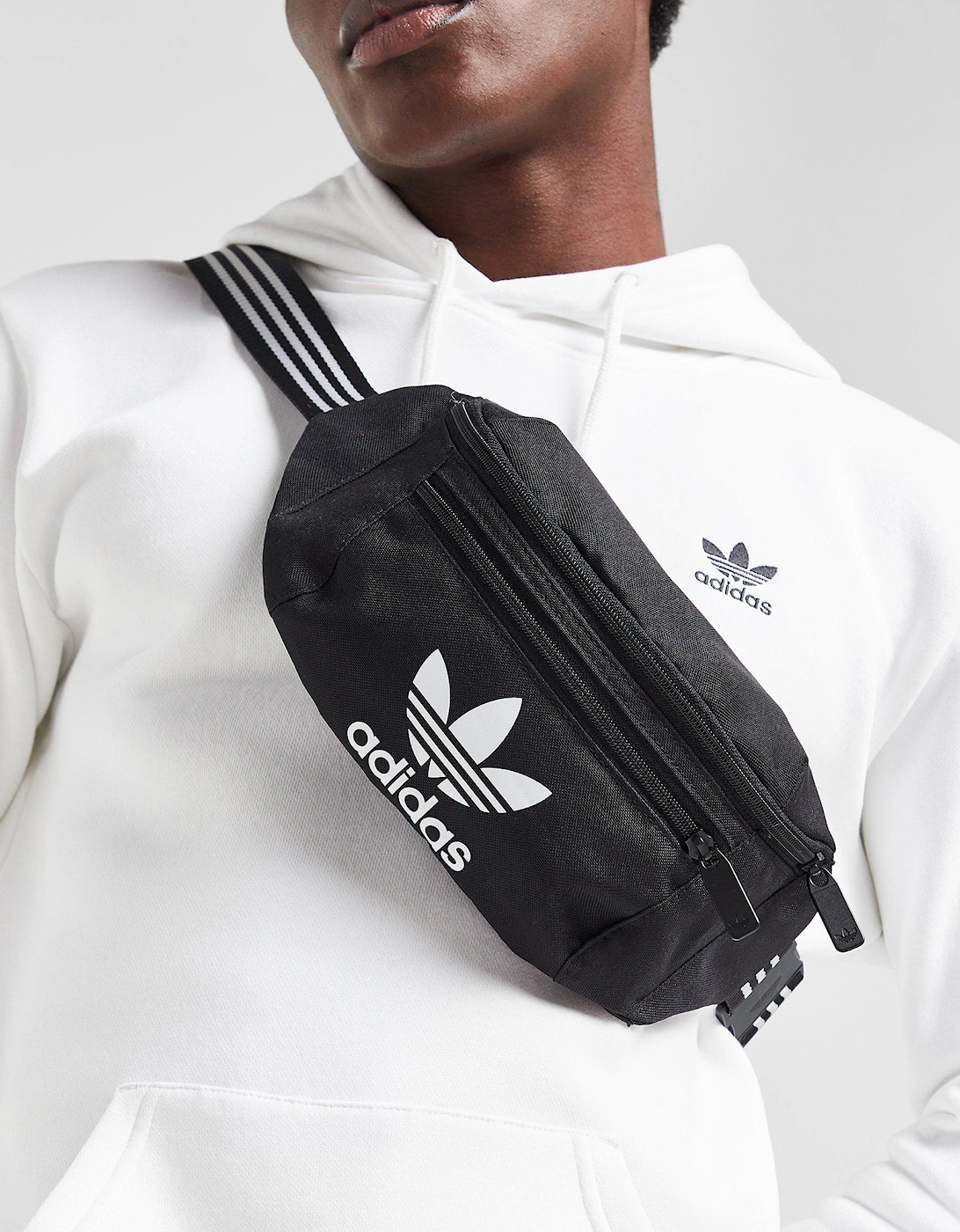 Men's Adidas Originals Adicolour Waist Bag - Black