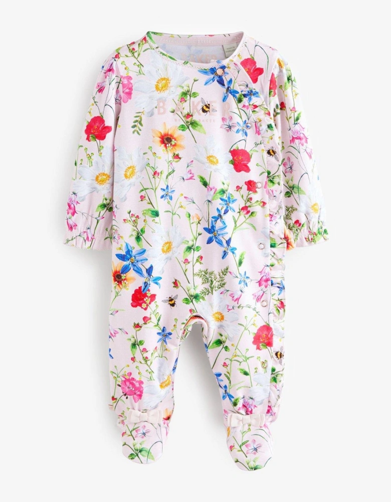 Baby Girls 3 Pack Sleepsuit - Pink