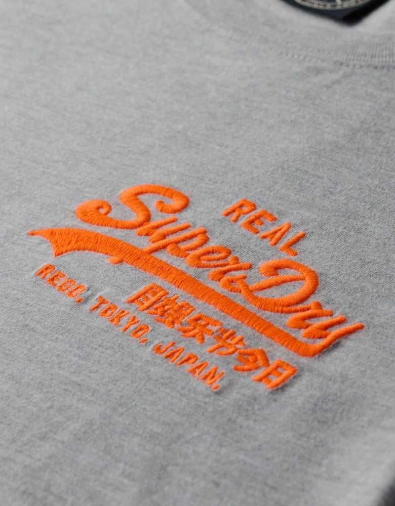 VL Embroidered Relaxed T-Shirt - Grey