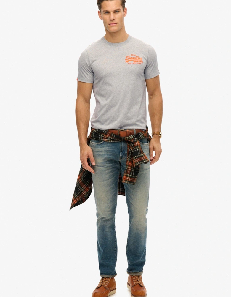 VL Embroidered Relaxed T-Shirt - Grey