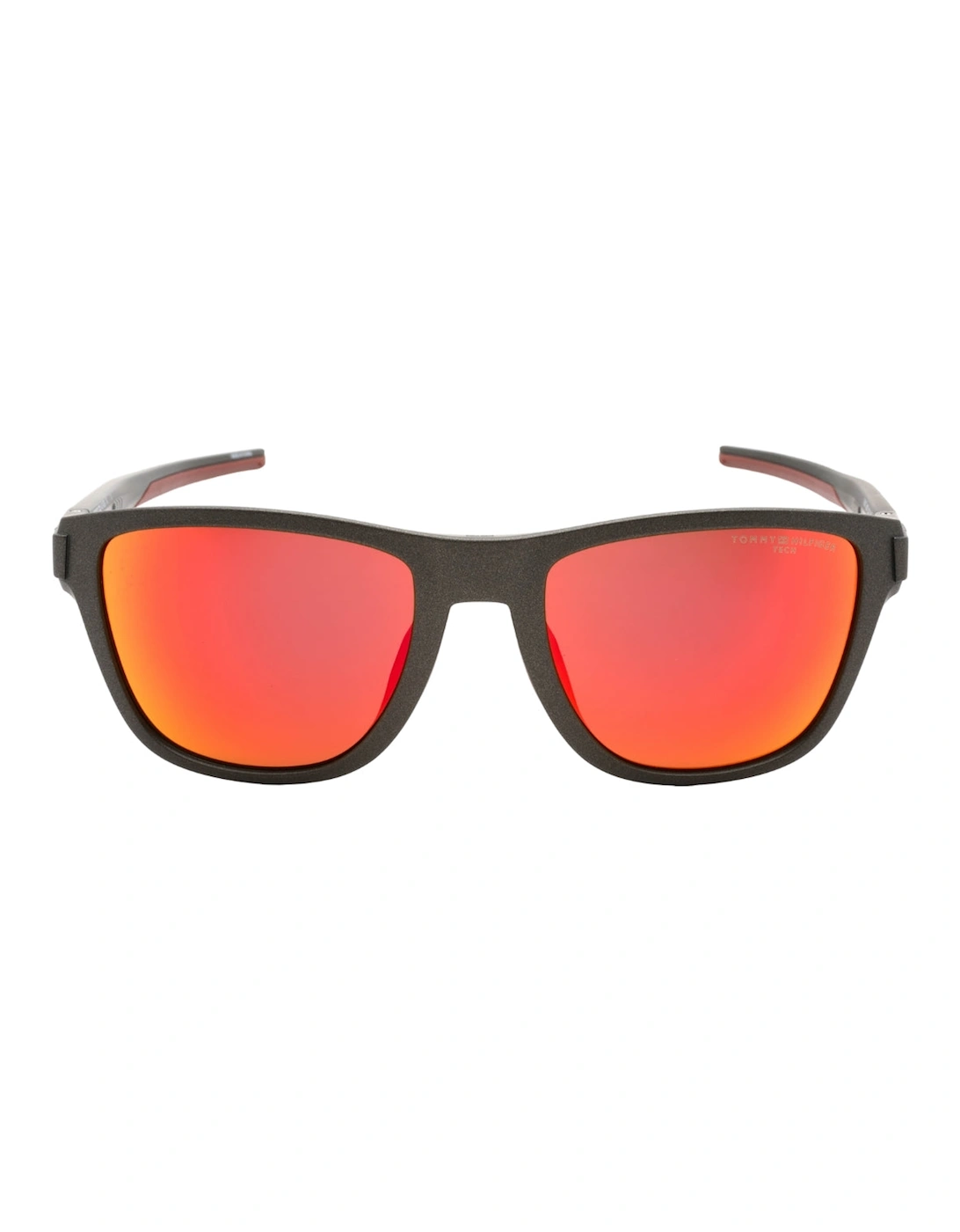 Men's Tommy Hilfiger Red ML HC Lens Metal Grey Sunglasses - Size: ONE size