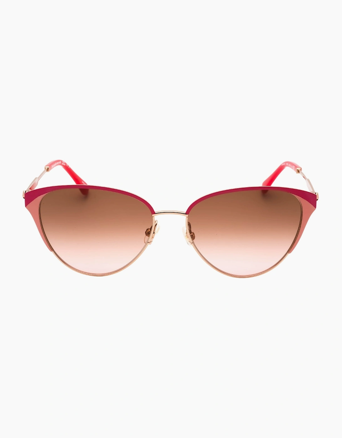 Kate Spade Women's Brown/Pink/Gold Alianna/G/S Sf Lens Rose Sunglasses - Size: One Size