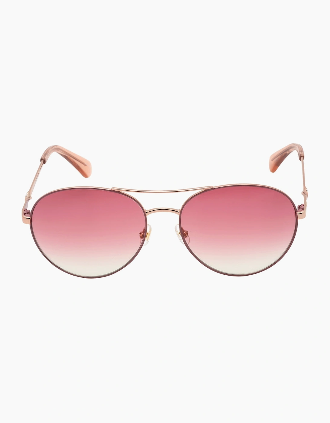 Women's Kate Spade Joshelle Rose Gold Sunglasses - Size: ONE size