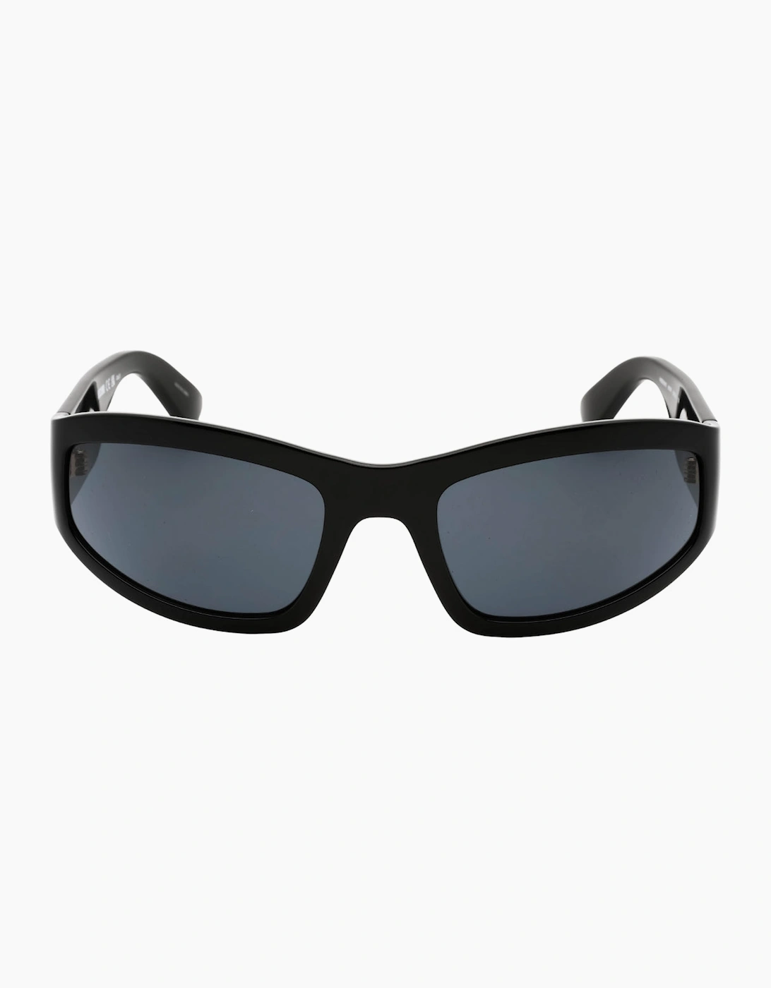 Women's Moschino Grey Lens Bold Logo Black Sunglasses - Size: ONE size