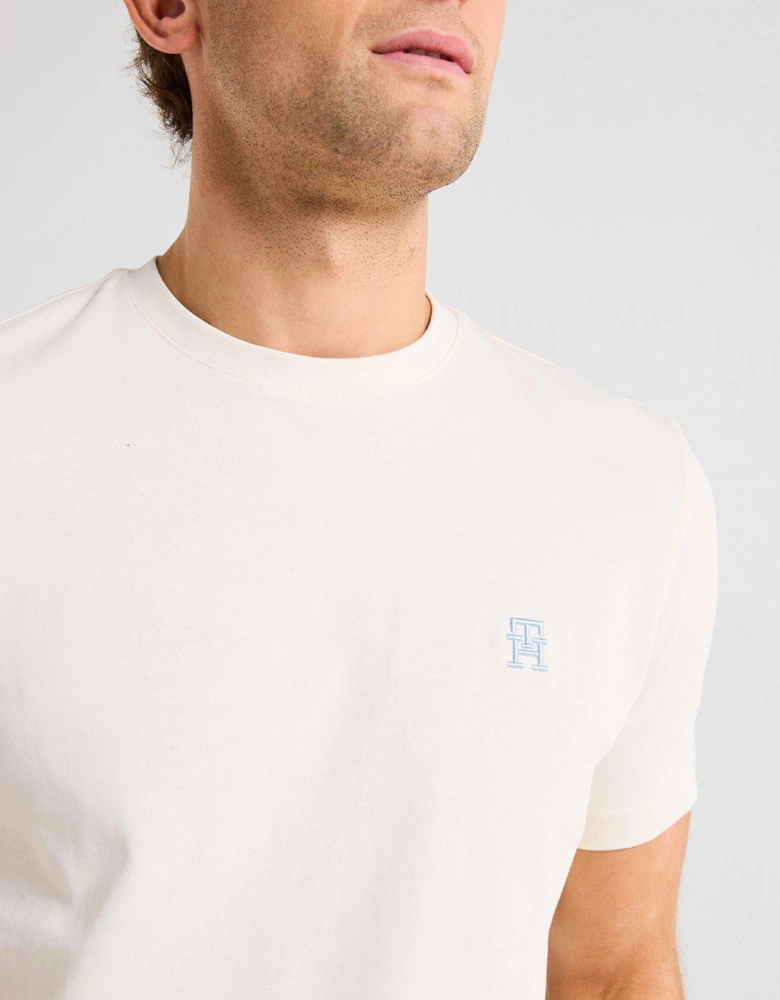 Monogram Logo T-Shirt - Light Cream
