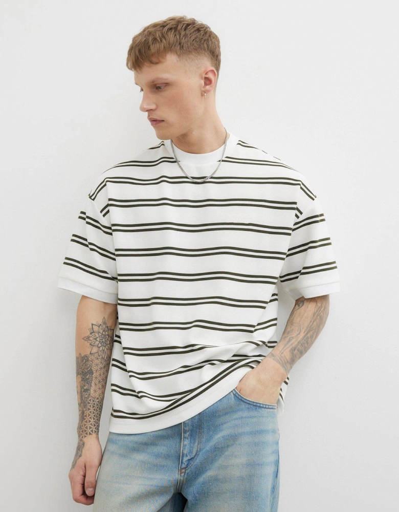 Ottoman Stripe T-Shirt - White