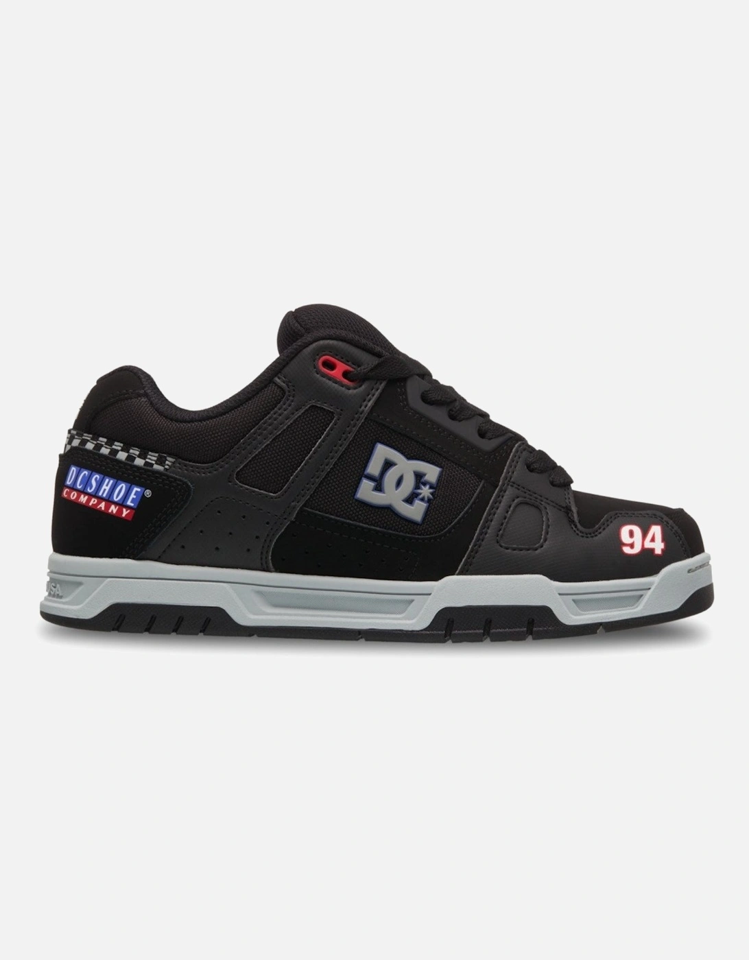 Mens Stag Low Rise Suede Leather Skate Trainers, 2 of 1