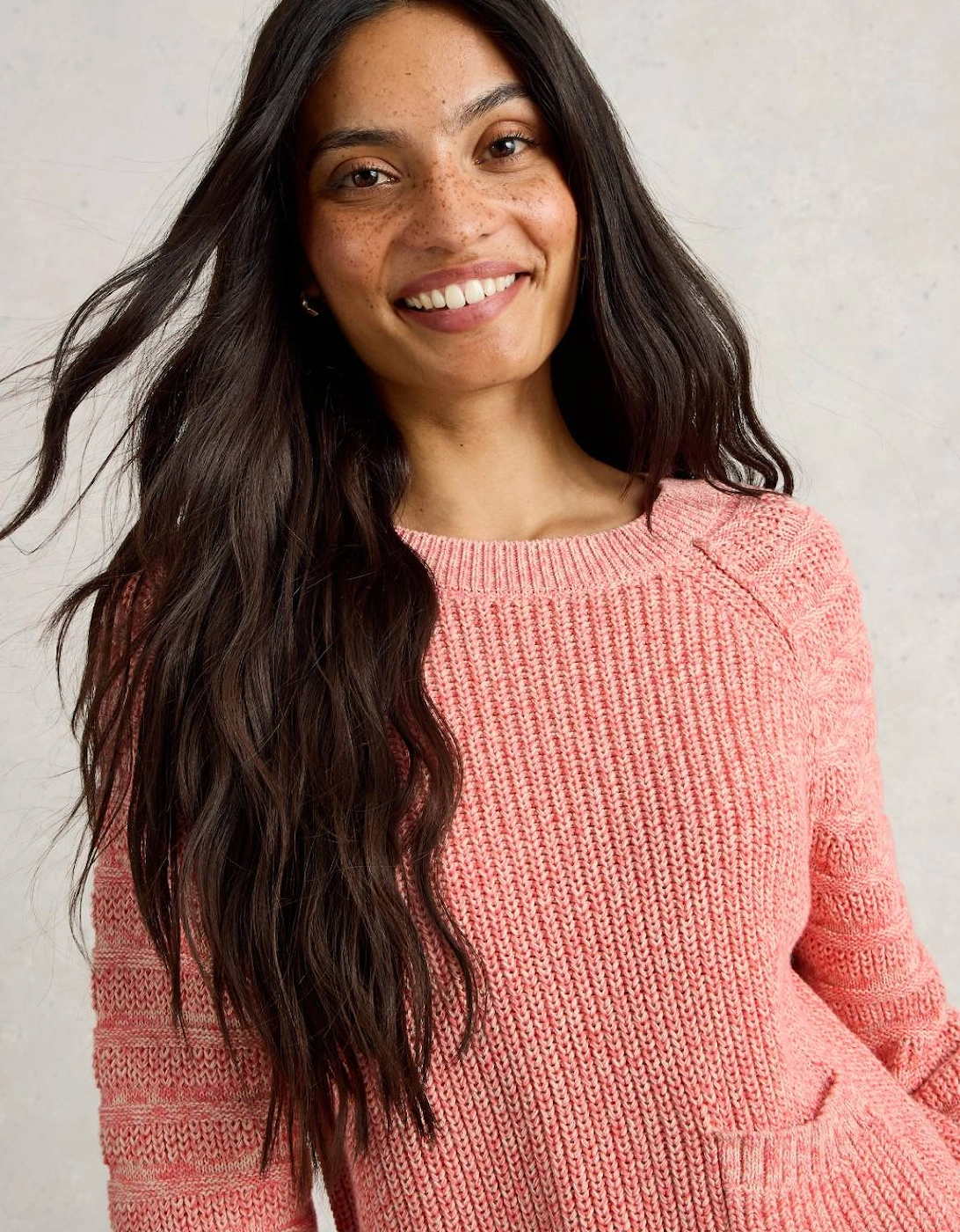 Women's Cindy Cotton Jumper Mid Coral