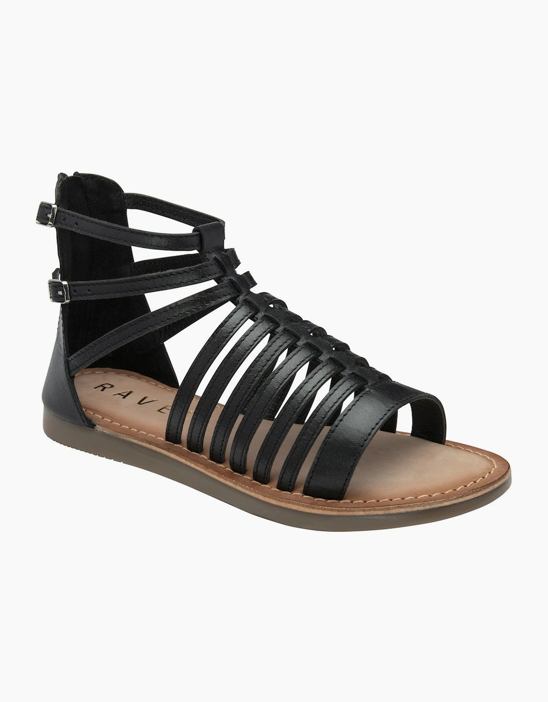 Ravel Women's Etton Womens Gladiator Sandals - Black - Size: 3
