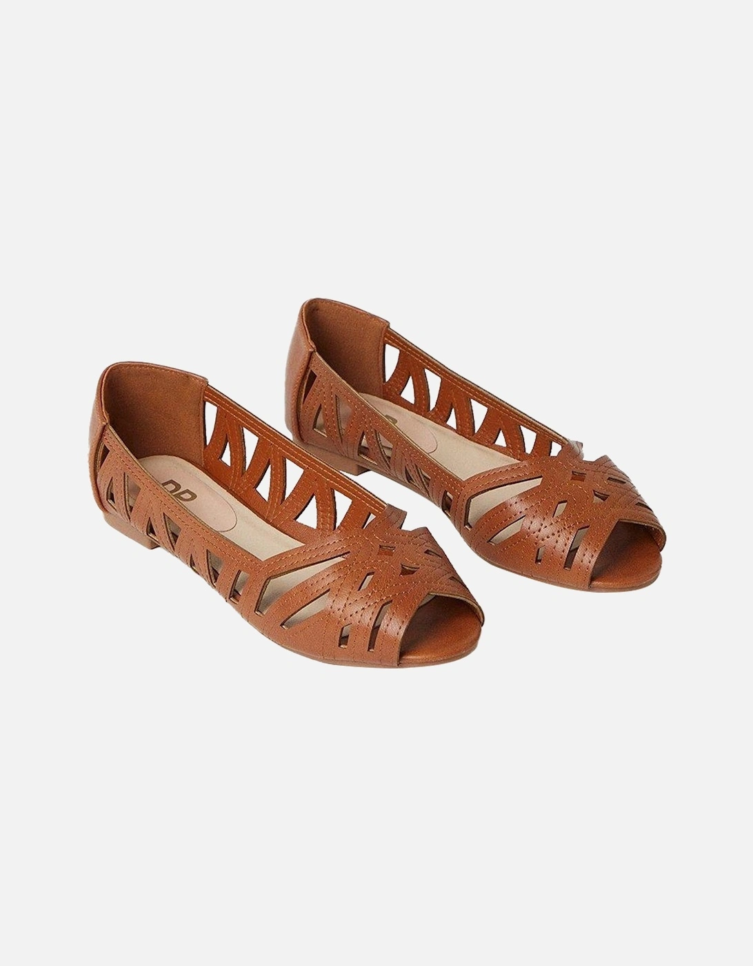 Womens/Ladies Prim Peep Toe Wide Pumps