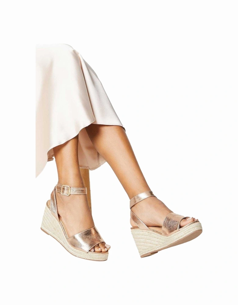 Womens/Ladies Rebekah Peep Toe Wedge